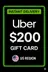 Uber Gift Card - 200$ (USA)