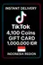 TikTok 4100 Coins Gift Card 1.000.000 IDR (Indonesia)