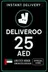 Deliveroo 25 AED