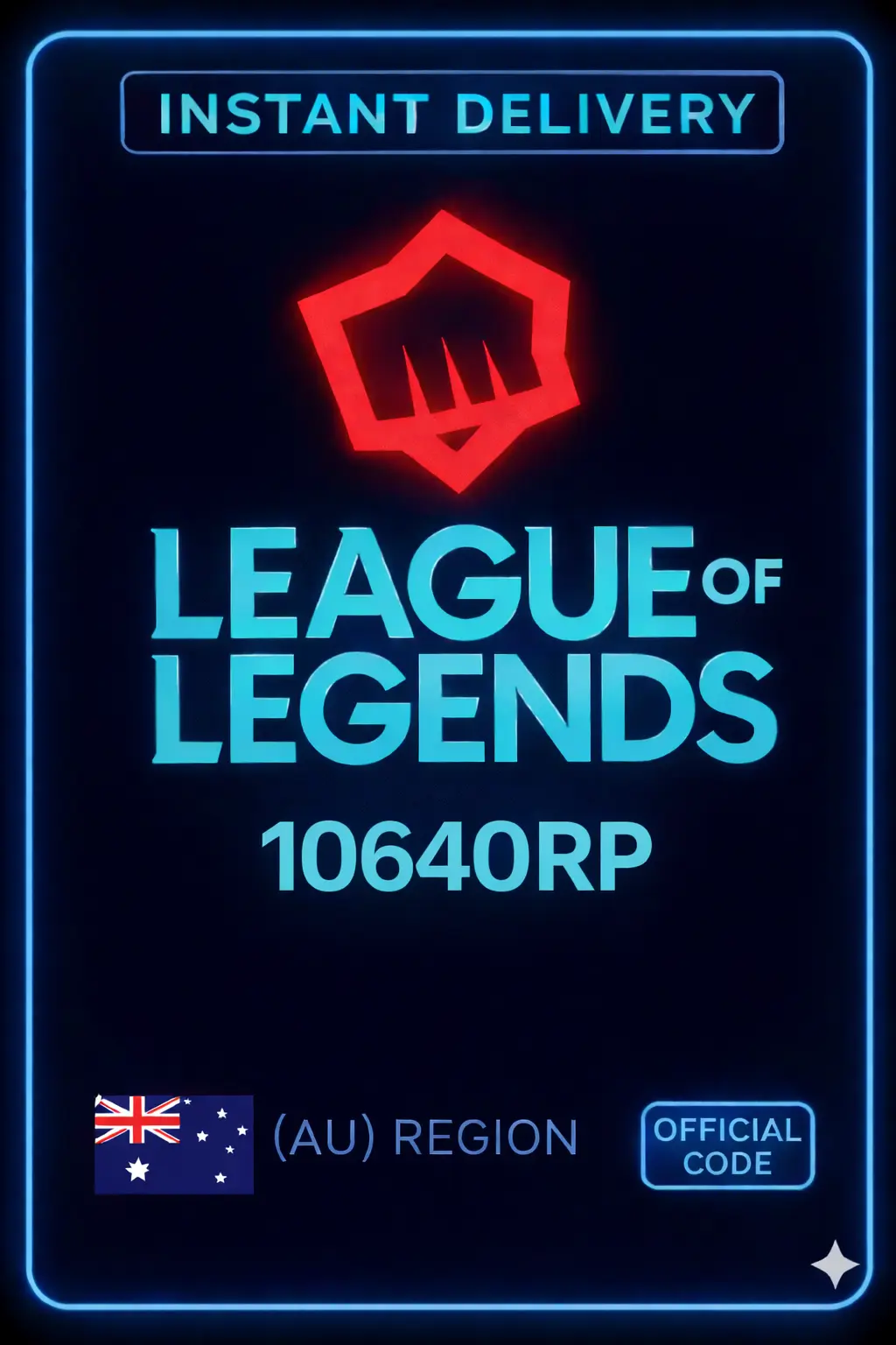 Riot Points - 10640 RP (Australia)