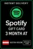 Spotifyギフトカードオーストリア - 3ヶ月AT