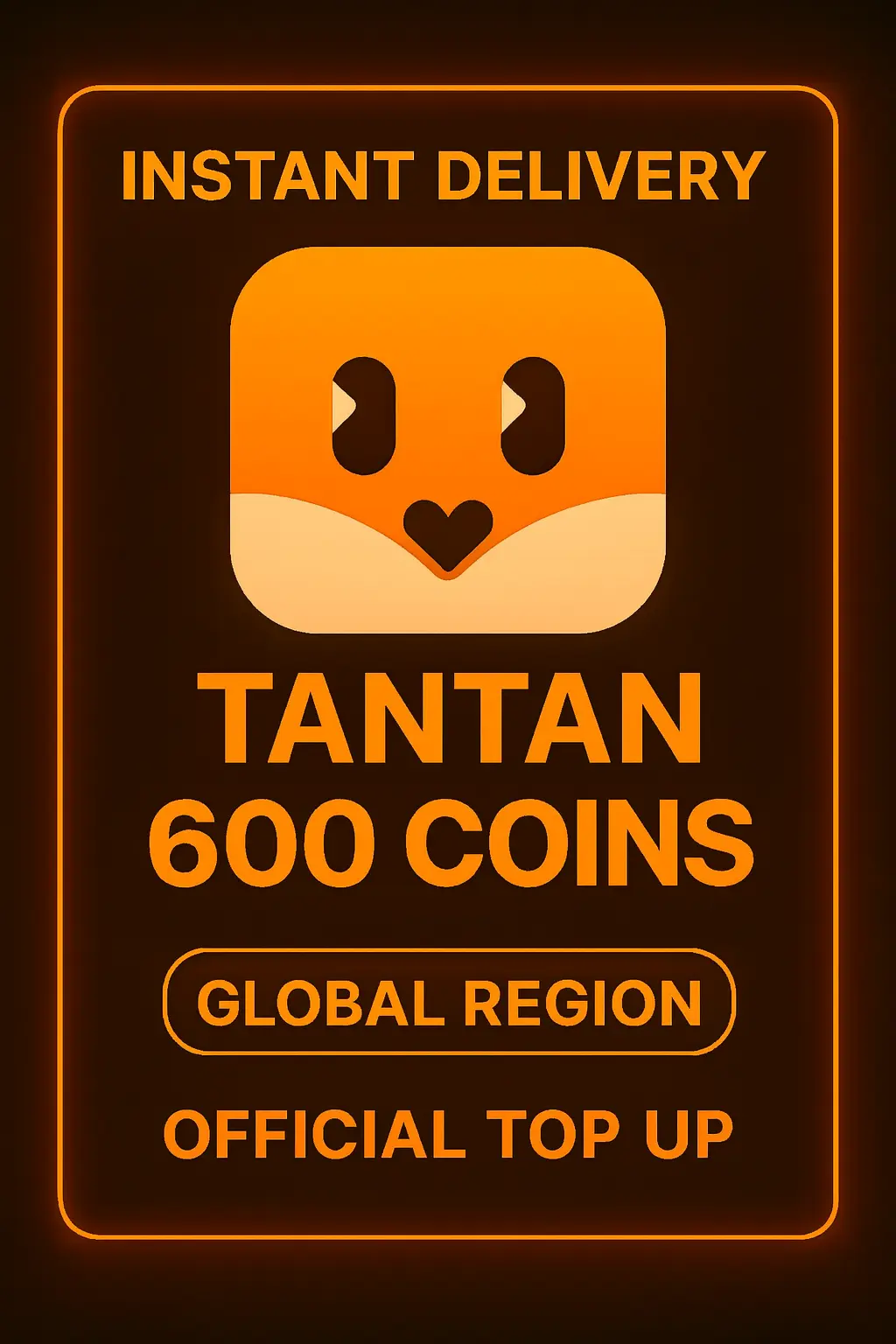 Tantan 600 Coins Top-Up (Global)