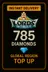 Lords Mobile 785 Diamantes Recarga