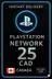 PSN Card 25 CAD