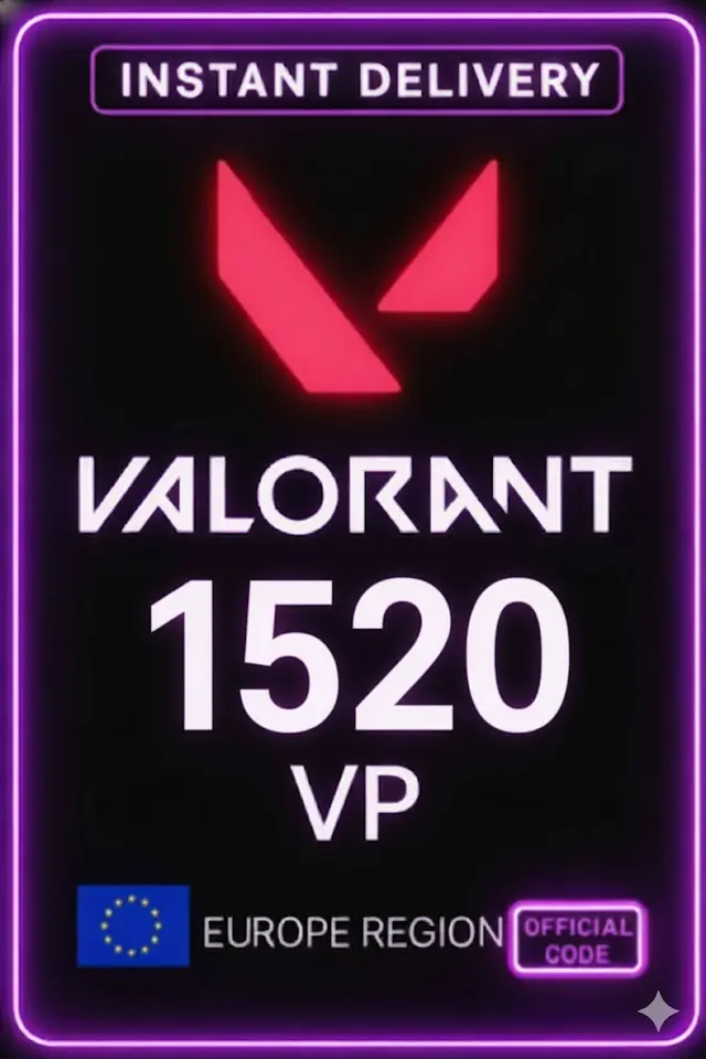Pontos Valorant - 1520 VP (Servidor EU)