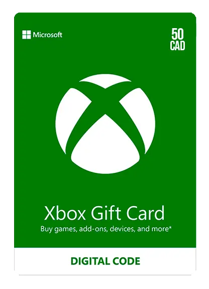 Xbox Live Geschenkkarte 50 CAD Wallet Xbox Live Geschenkkarte 50 CAD Wallet