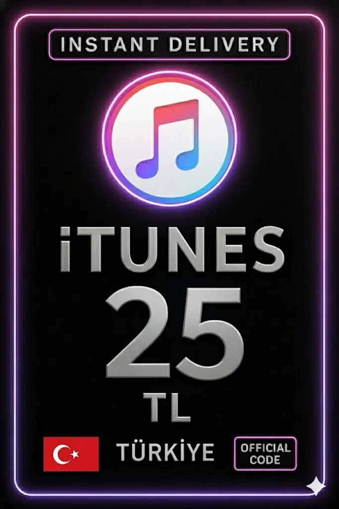 iTunes Hediye Kartı 25 TL Bakiye iTunes Hediye Kartı 25 TL Bakiye