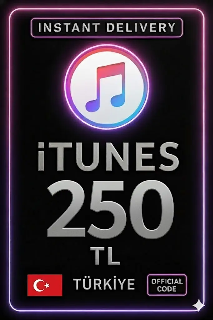 iTunes Hediye Kartı 250 TL Bakiye iTunes Hediye Kartı 250 TL Bakiye
