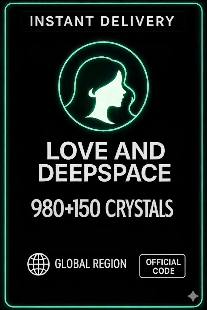 Love and Deepspace 980 + 150 Crystals Top Up