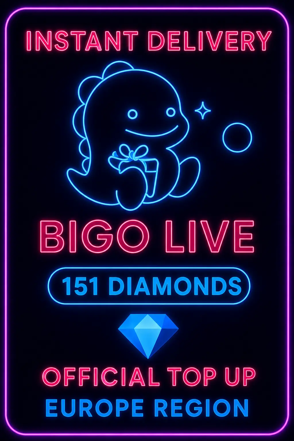 Bigo Live - 151 Diamonds (Top-Up) (EU)