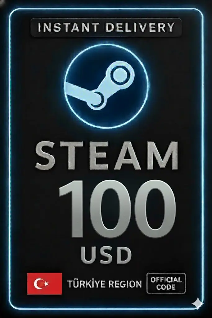 Steam Cüzdan Kodu - 100$ (Türkiye)