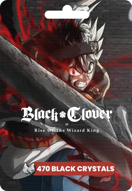 Black Clover Mobile - 470 Black Crystals (Global) Black Clover Mobile - 470 Black Crystals (Global)