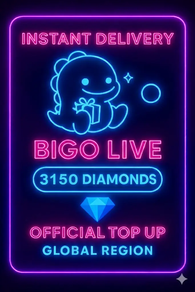 Bigo Live - 3150 Diamonds (Top-Up) Bigo Live - 3150 Diamonds (Top-Up)