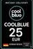 Coolblue 25 유로 DE