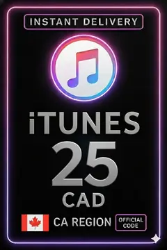 iTunes 礼品卡 25 加元 CA