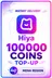 Hiya - 100000 Coins Top-Up (MENA)