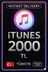 iTunes Hediye Kartı 2000 TL Bakiye