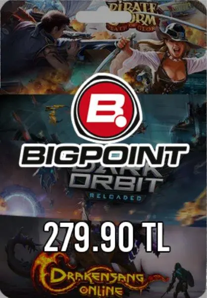 Bigpoint 279,90 TL Gutschein Bigpoint 279,90 TL Gutschein