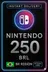 Nintendo eShop Card - 250 BR