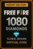 Free Fire 1080 + 108 Алмазов (Глобальный)