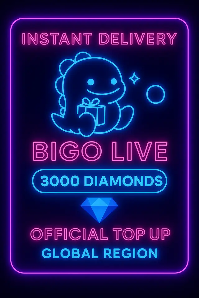 Bigo Live - 3000 Diamanten (Aufladung)