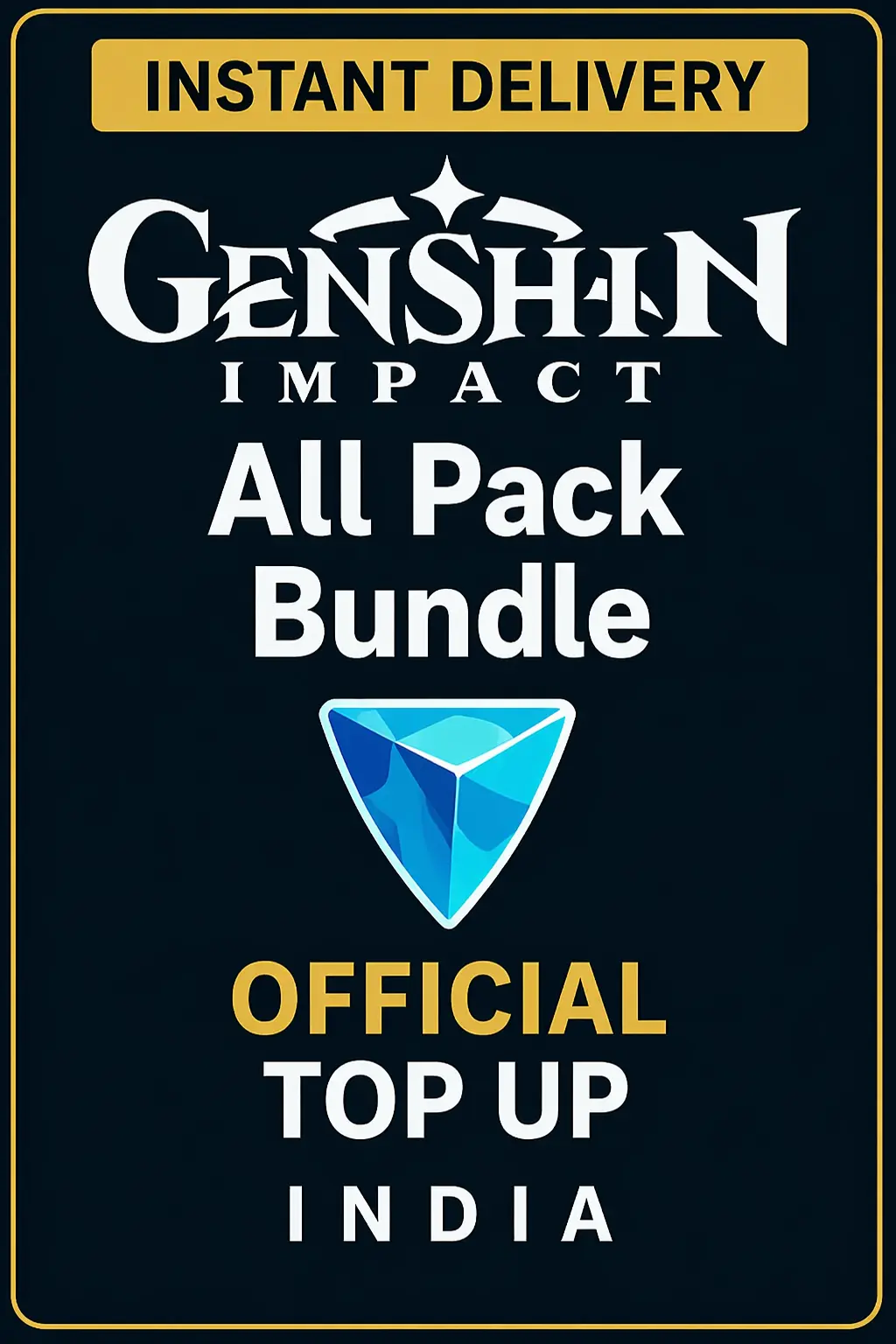 Genshin Impact All Pack Genesis Crystals Top Up (India)