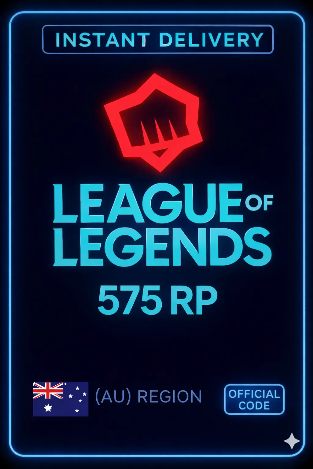 Riot Points - 575 RP (Australia)