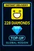 Hago 228 Diamonds Top-Up (Global)