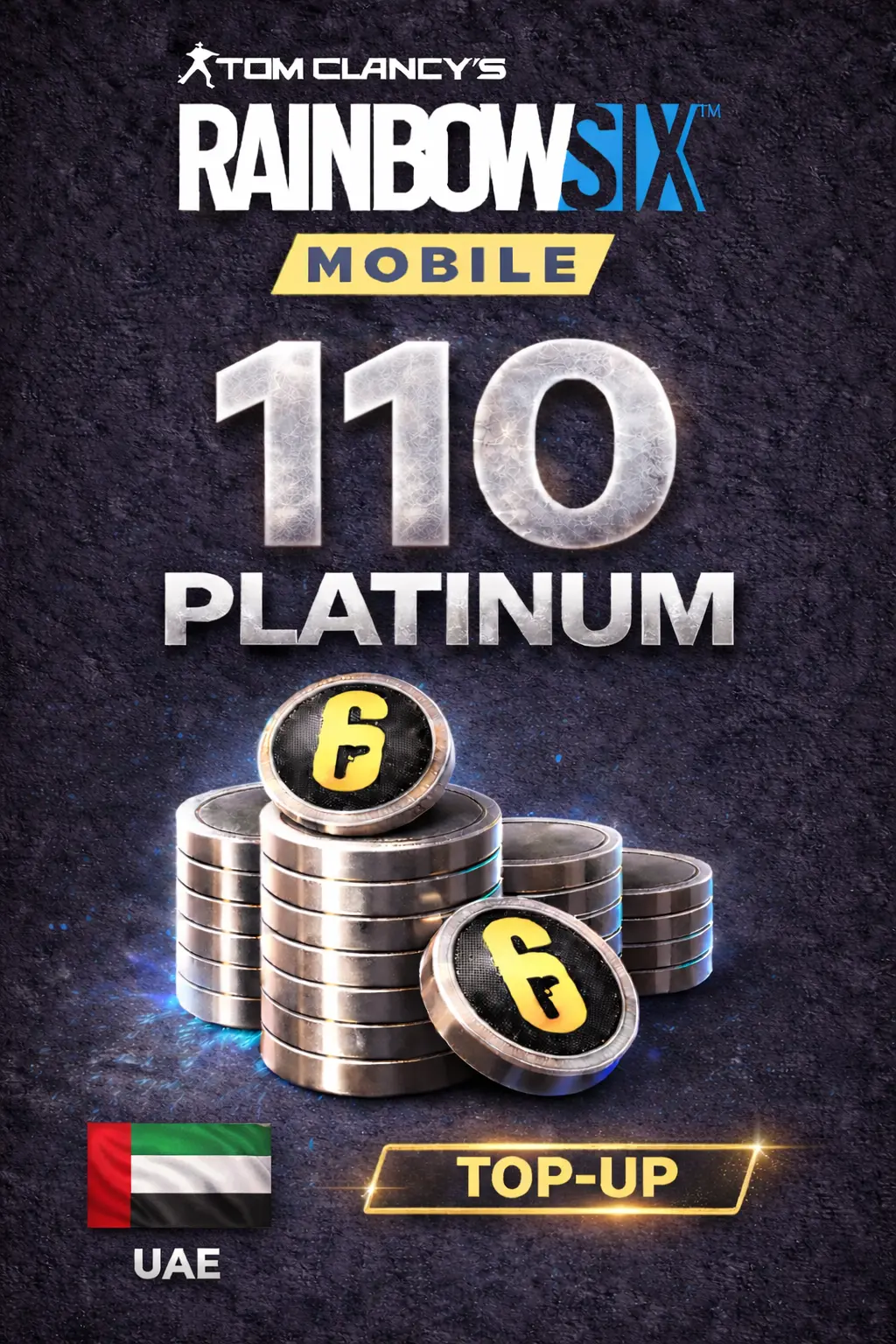 Rainbow Six Mobile - 110 Platinum Top-Up (UAE)