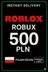 Roblox 500 PLN igralna kartica (PL)