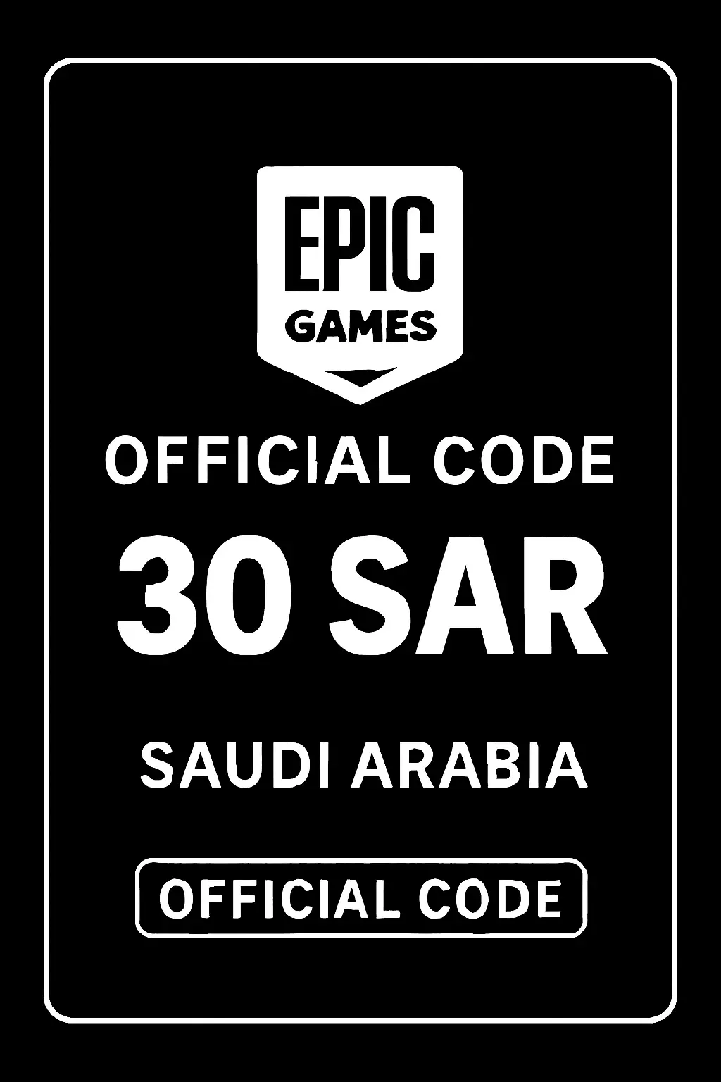 Epic Games Card - 30 SAR (Saudi Arabia)