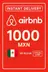 Tarjeta de regalo de Airbnb - 1000 MXN (México)