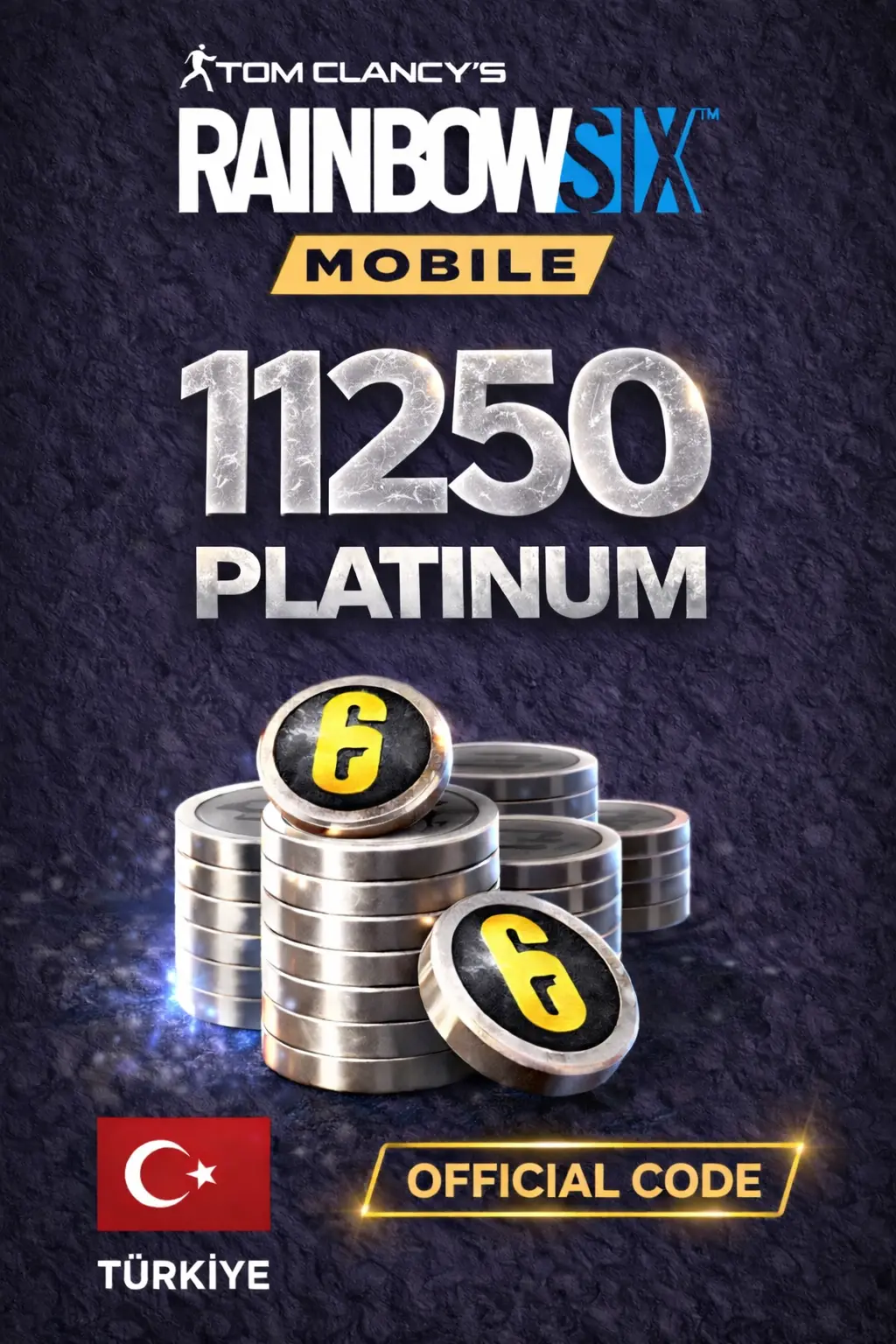 Rainbow Six Mobile - 11250 Platinum Code (Turkiye)