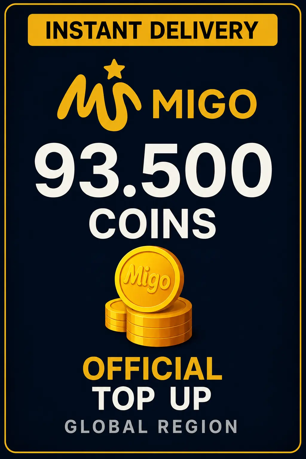 Migo Live 93.500 Coins (Top-Up)
