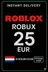 Roblox karta do gry 25 EUR (NL)