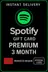 بطاقة هدايا سبوتيفاي المغرب - اشتراك بريميوم لمدة 3 أشهر