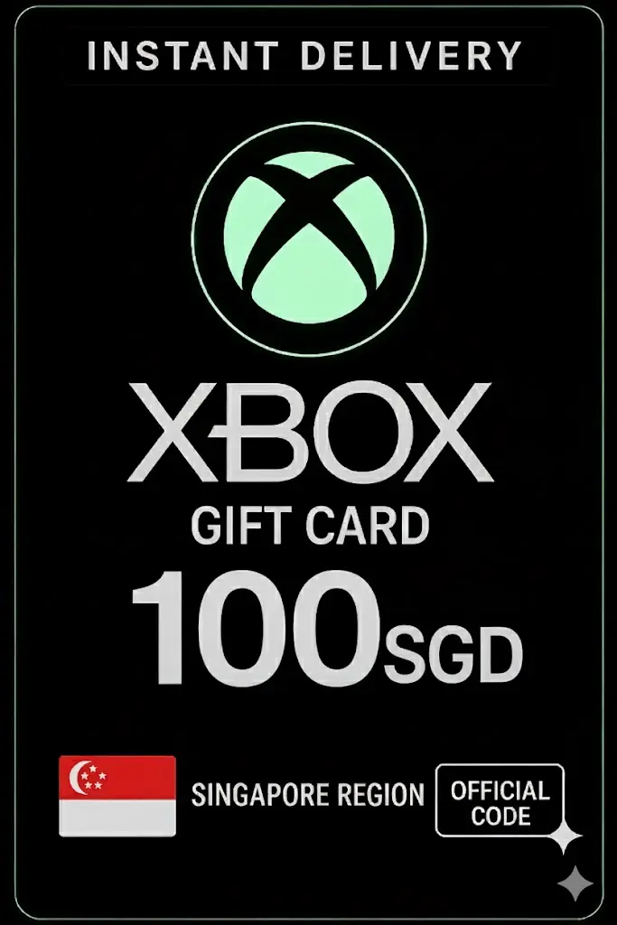 Xbox Live 礼品卡 100 新加坡元 SG Xbox Live 礼品卡 100 新加坡元 SG