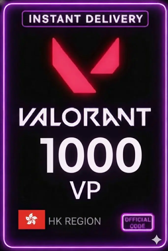 Poin Valorant - 1000 VP (Hong Kong) Poin Valorant - 1000 VP (Hong Kong)