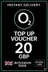 O2 толықтыру ваучері - 20 GBP