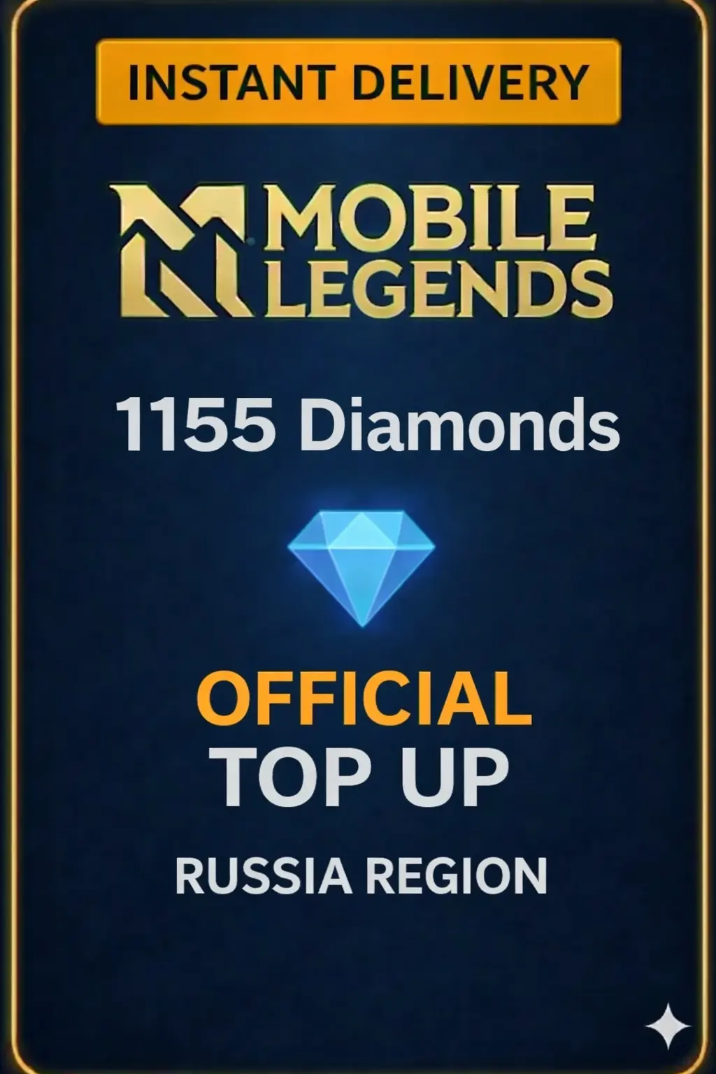 Mobile Legends 1155 Diamonds Top-Up (Russia)