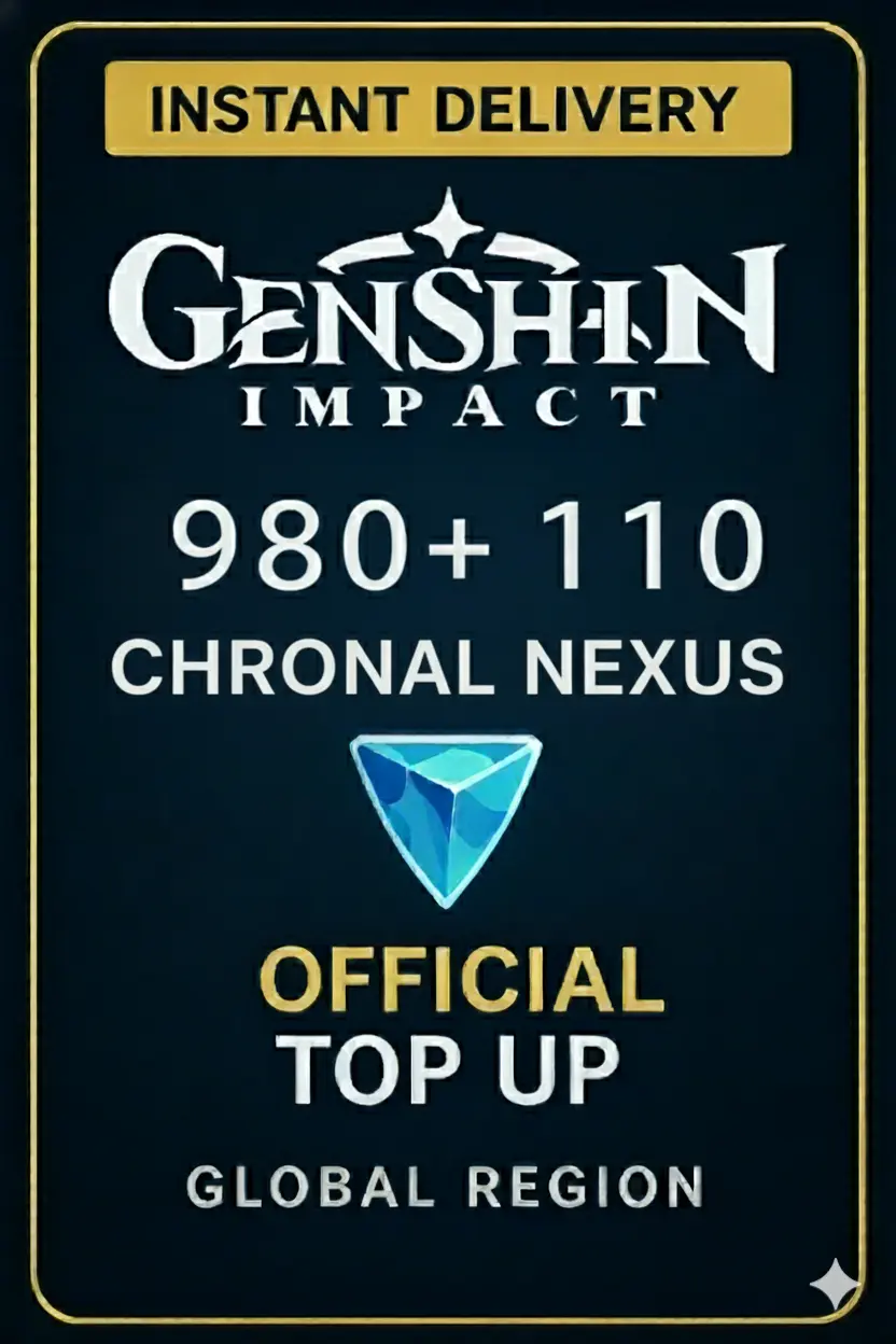 Genshin Impact - 980 + 110 Chronal Nexus Top-Up Genshin Impact - 980 + 110 Chronal Nexus Top-Up