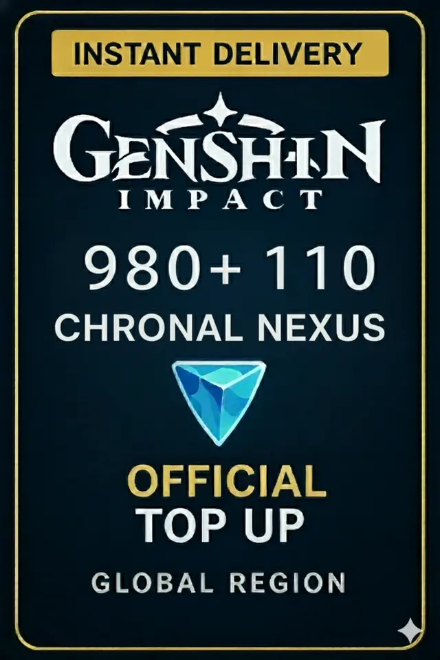 Genshin Impact - 980 + 110 Recarga de Nexus Cronal