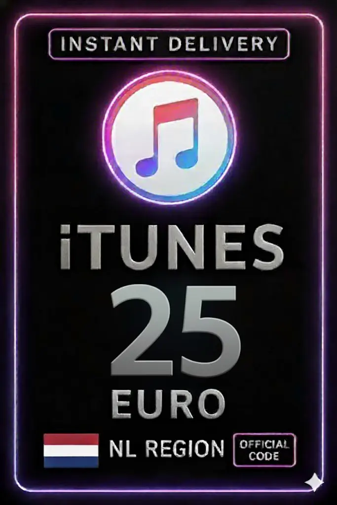 Tarjeta de regalo iTunes 25 EUR NL Tarjeta de regalo iTunes 25 EUR NL