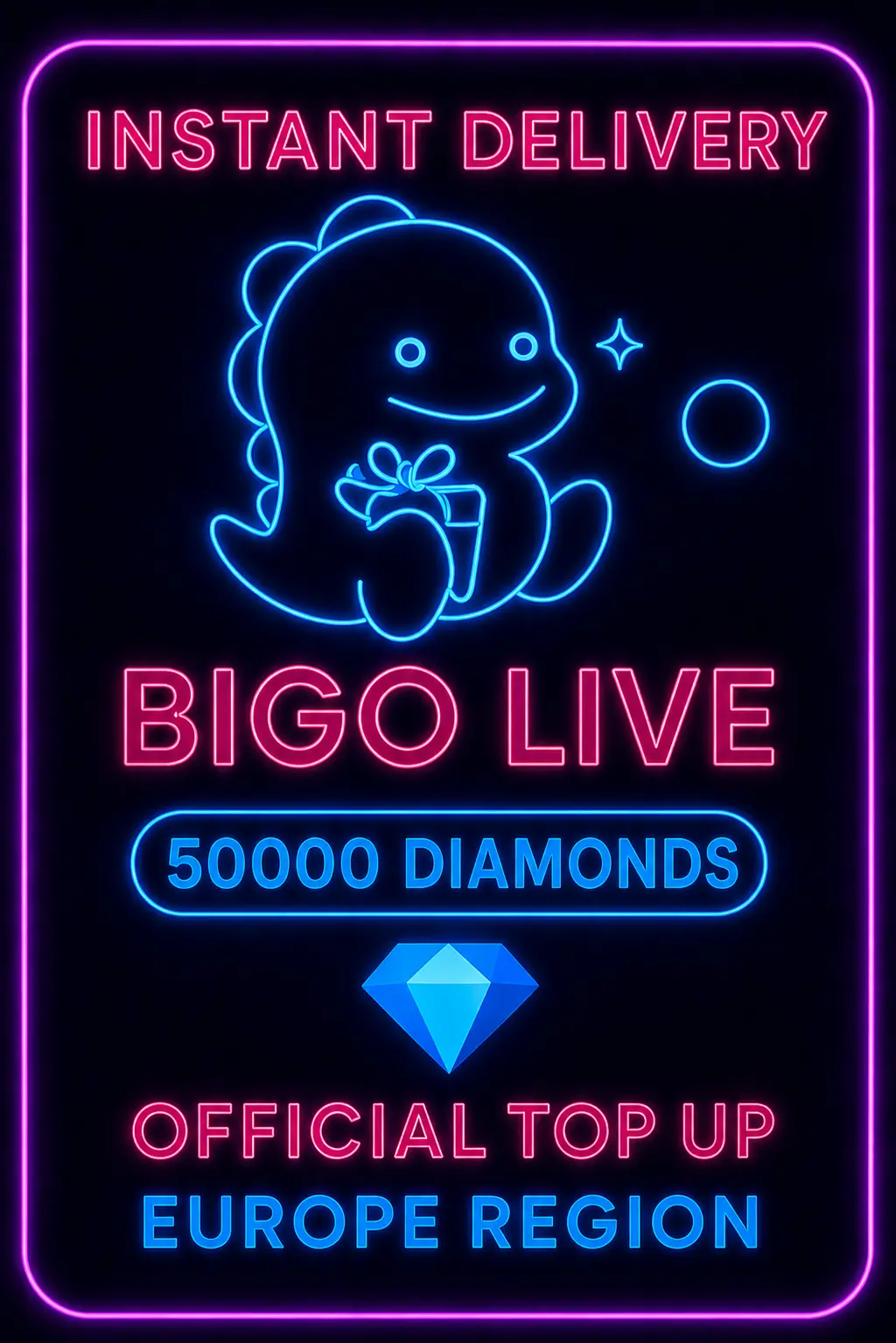 Bigo Live - 50000 Diamonds (Top-Up) (EU)
