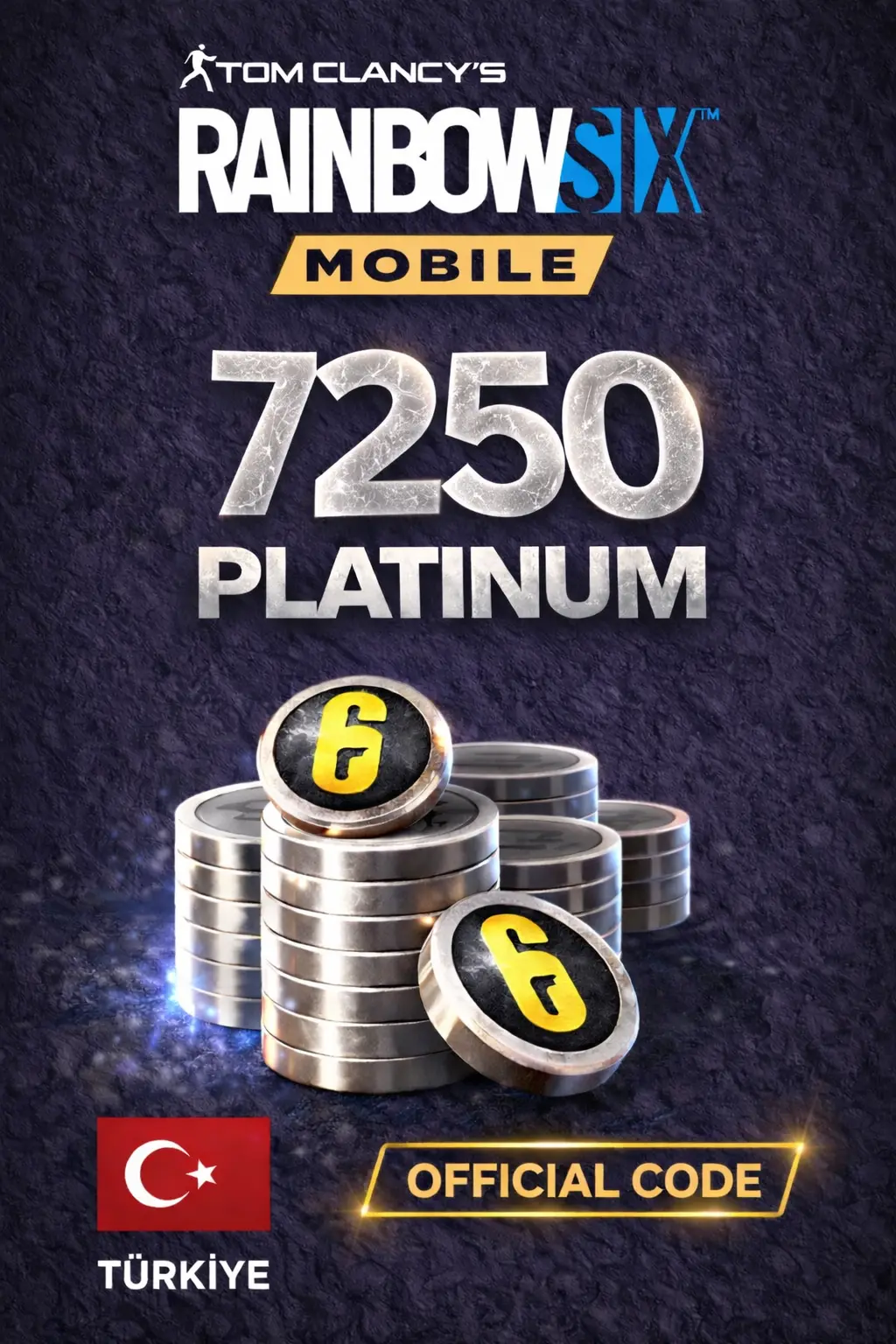 Rainbow Six Mobile - 7250 Platinum Code (Turkiye)