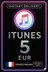 Carte Cadeau iTunes FR 5 €