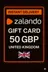 כרטיס מתנה זלנדו - 50 GBP (הממלכה המאוחדת)
