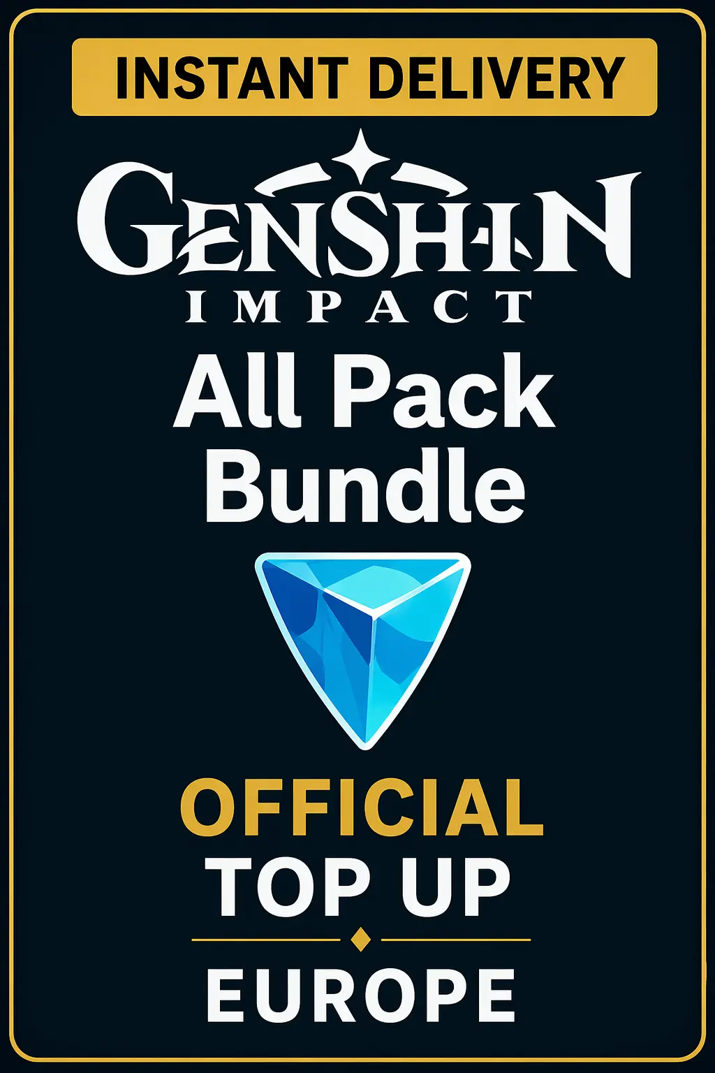 Genshin Impact All Pack Genesis Crystals Top Up (Europe)