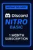 Discord Nitro Básico - Suscripción de 1 Mes