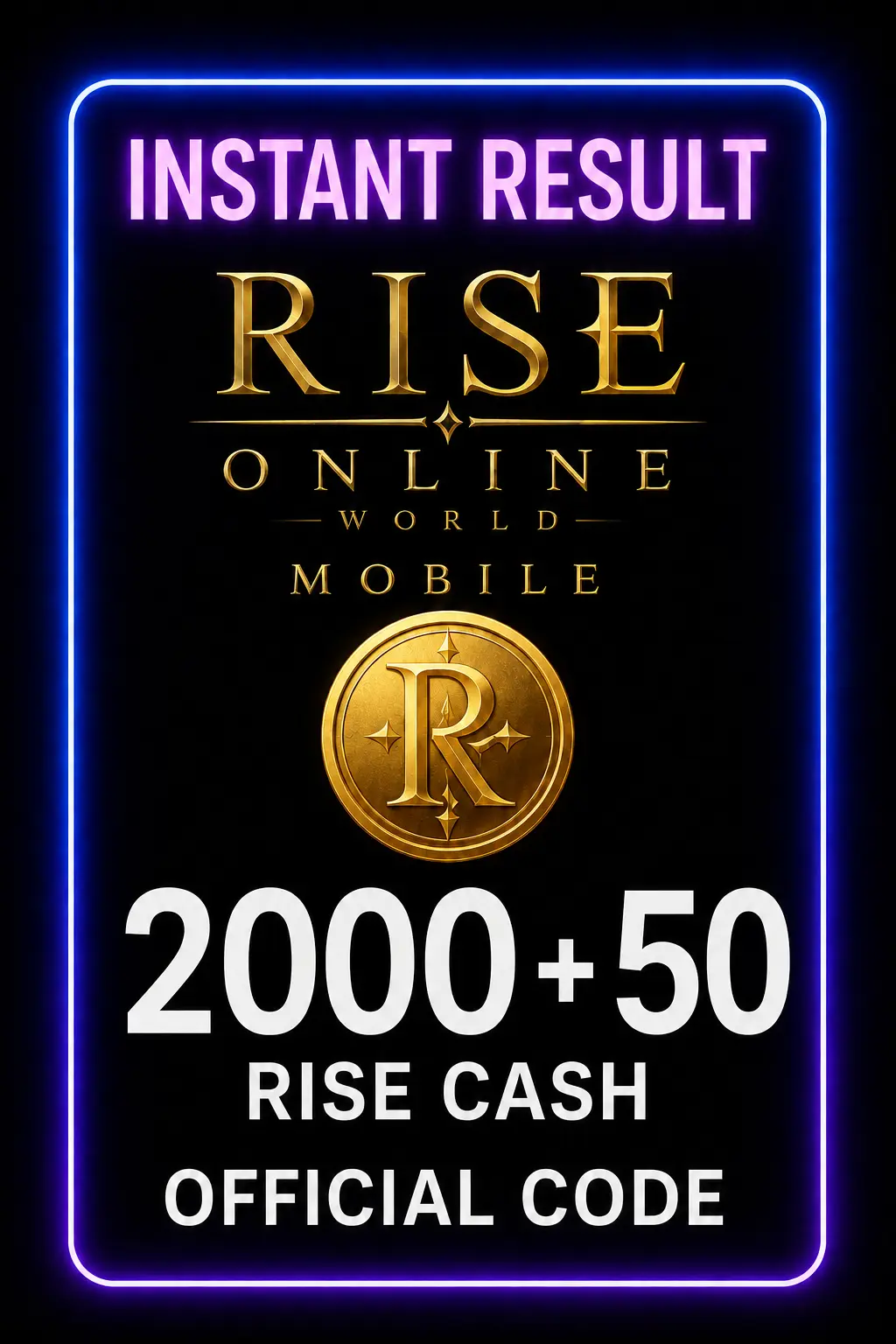 Rise Online World Mobile 2000 + 50 Rise Cash
